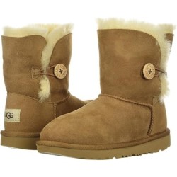 Bottes UGG Enfant Mixte Bailey Button II Mouton Fourrure Réelle